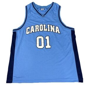 North Carolina University Basketball Jersey XL Blue NCAA College Tar Heels #01